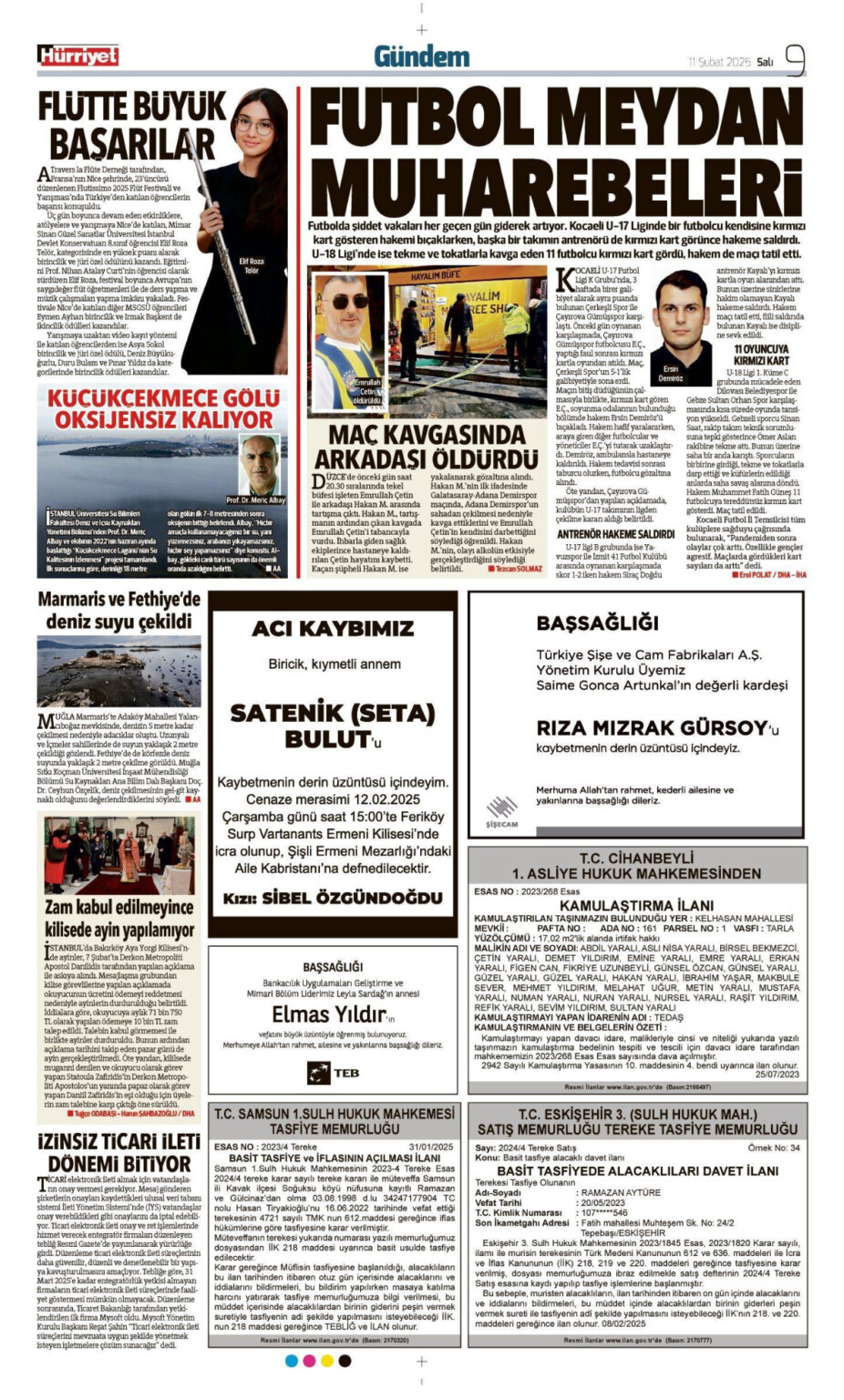 Hürriyet 11 Şubat Vefat