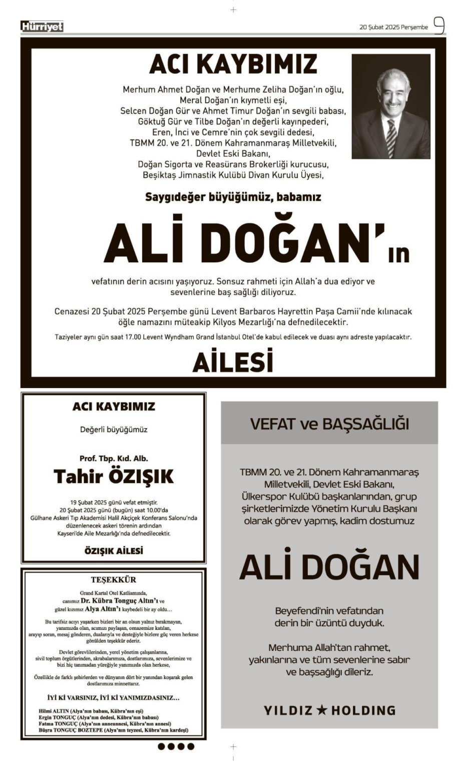 20 Şubat Vefat İlanı2