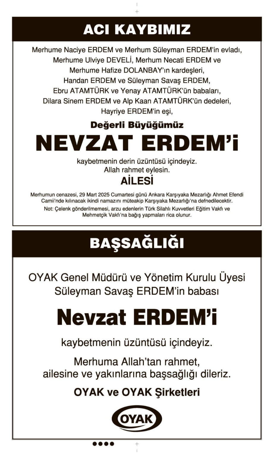 29 mart ilanları 2