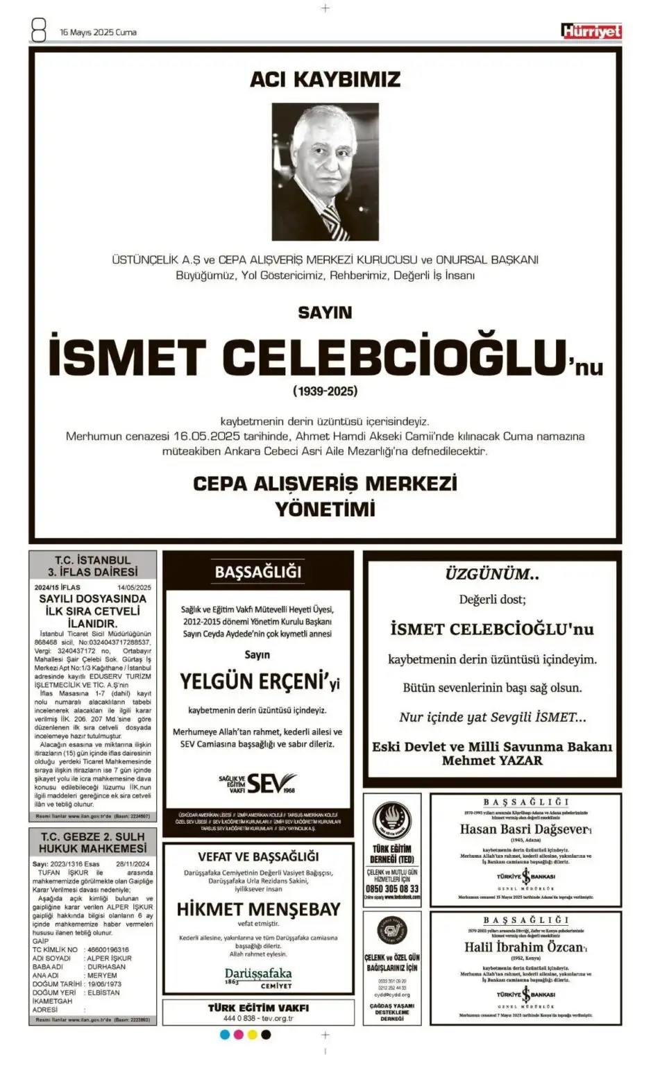 16 Mayıs İlanları 2