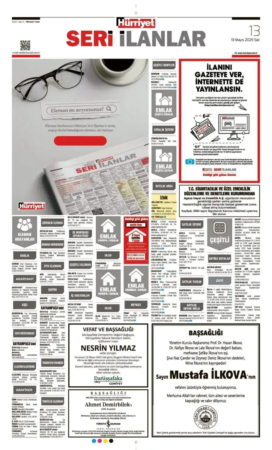 13 Mayıs İlanları