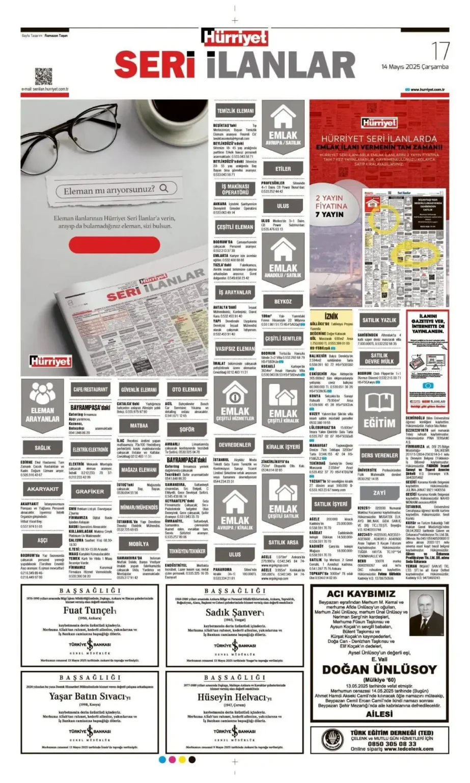 14 Mayıs İlanları