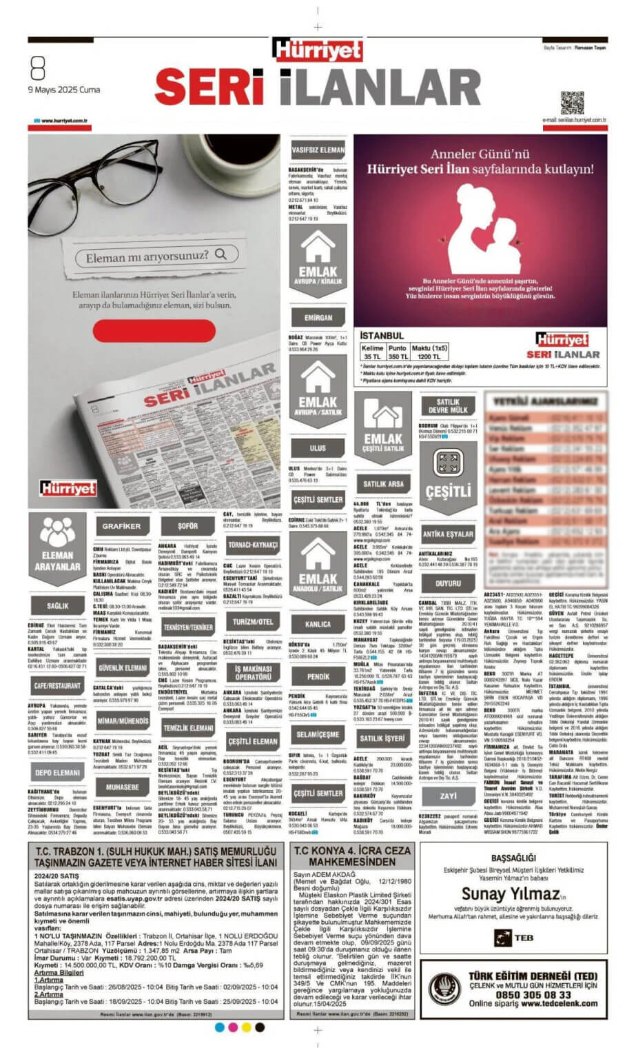 9 Mayıs İlanları