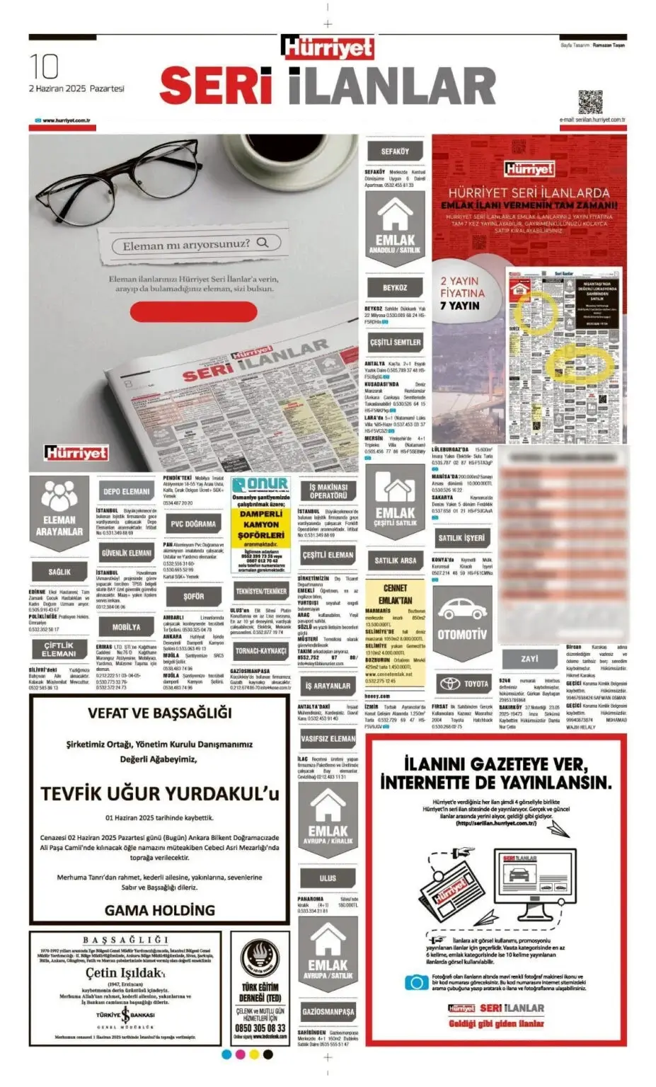 2 Haziran İlanları