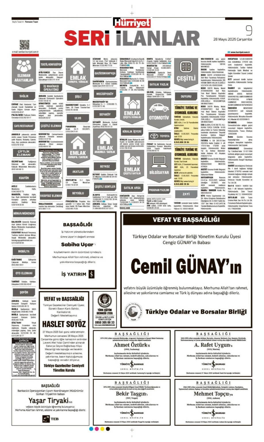 28 Mayıs İlanları