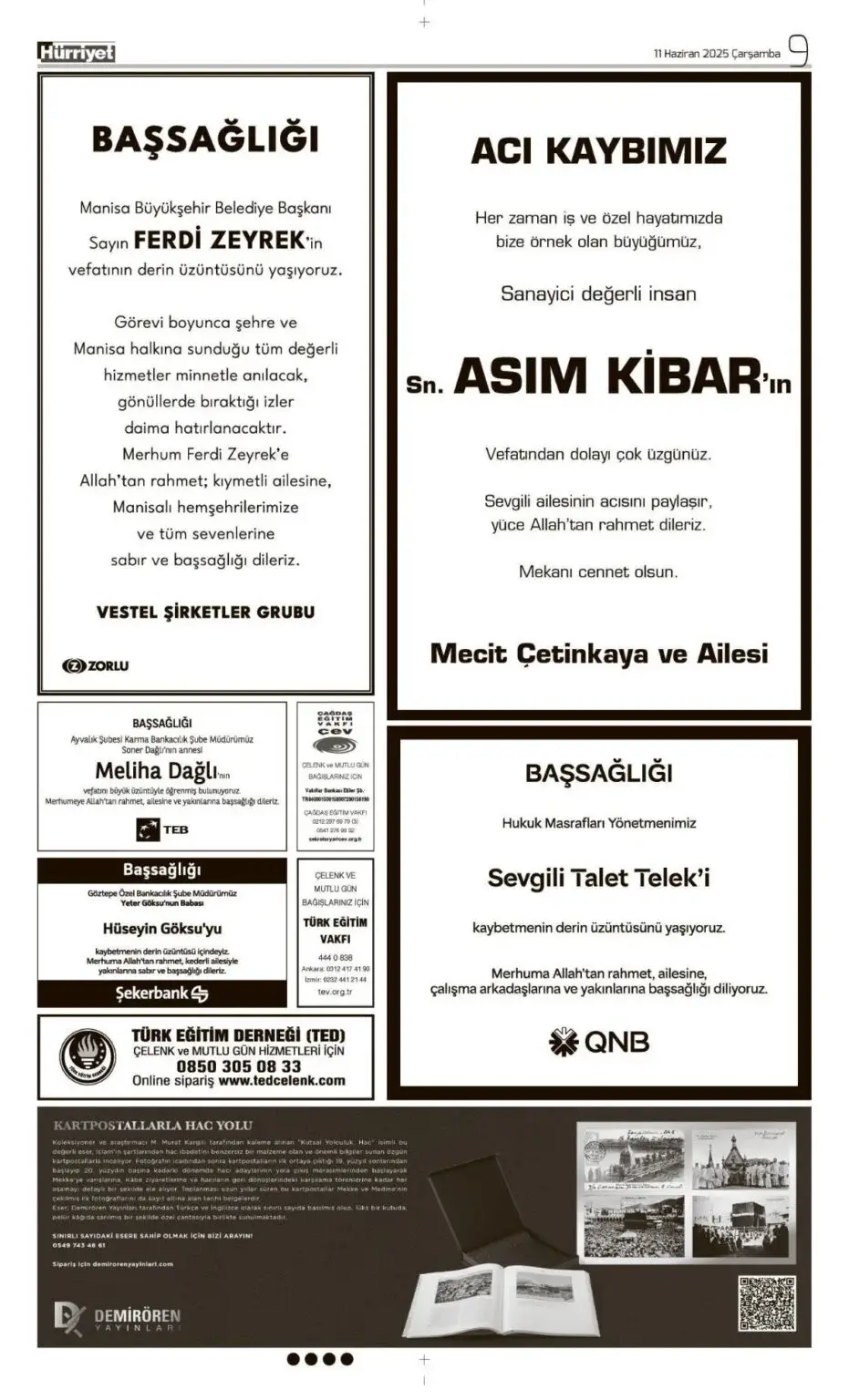 11 Haziran İlanları