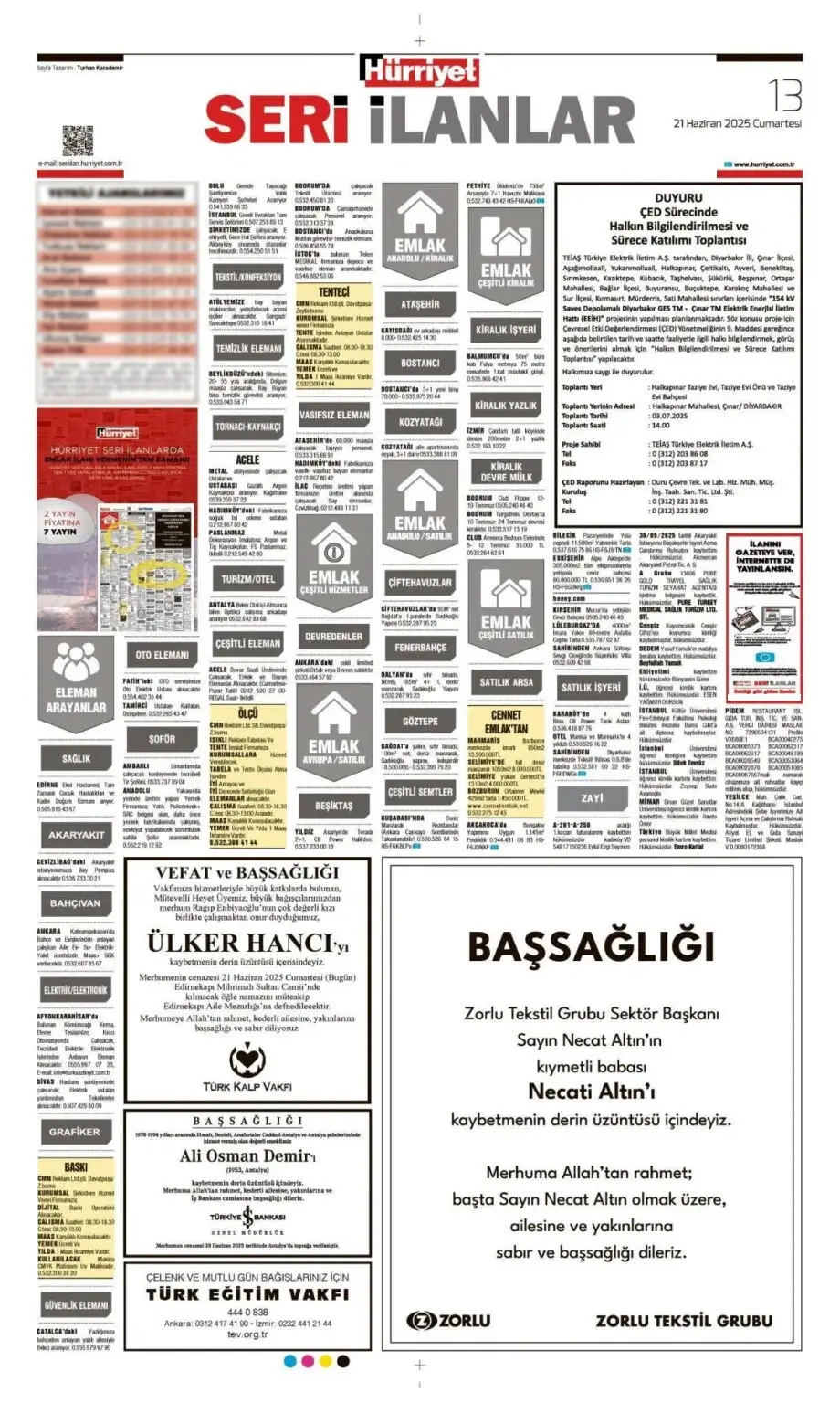 21 haziran ilanları
