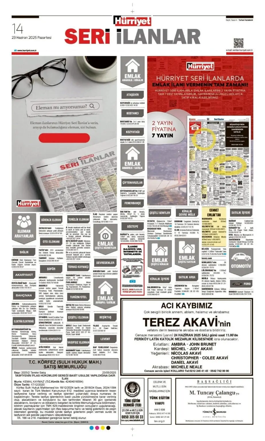 23 haziran ilanları