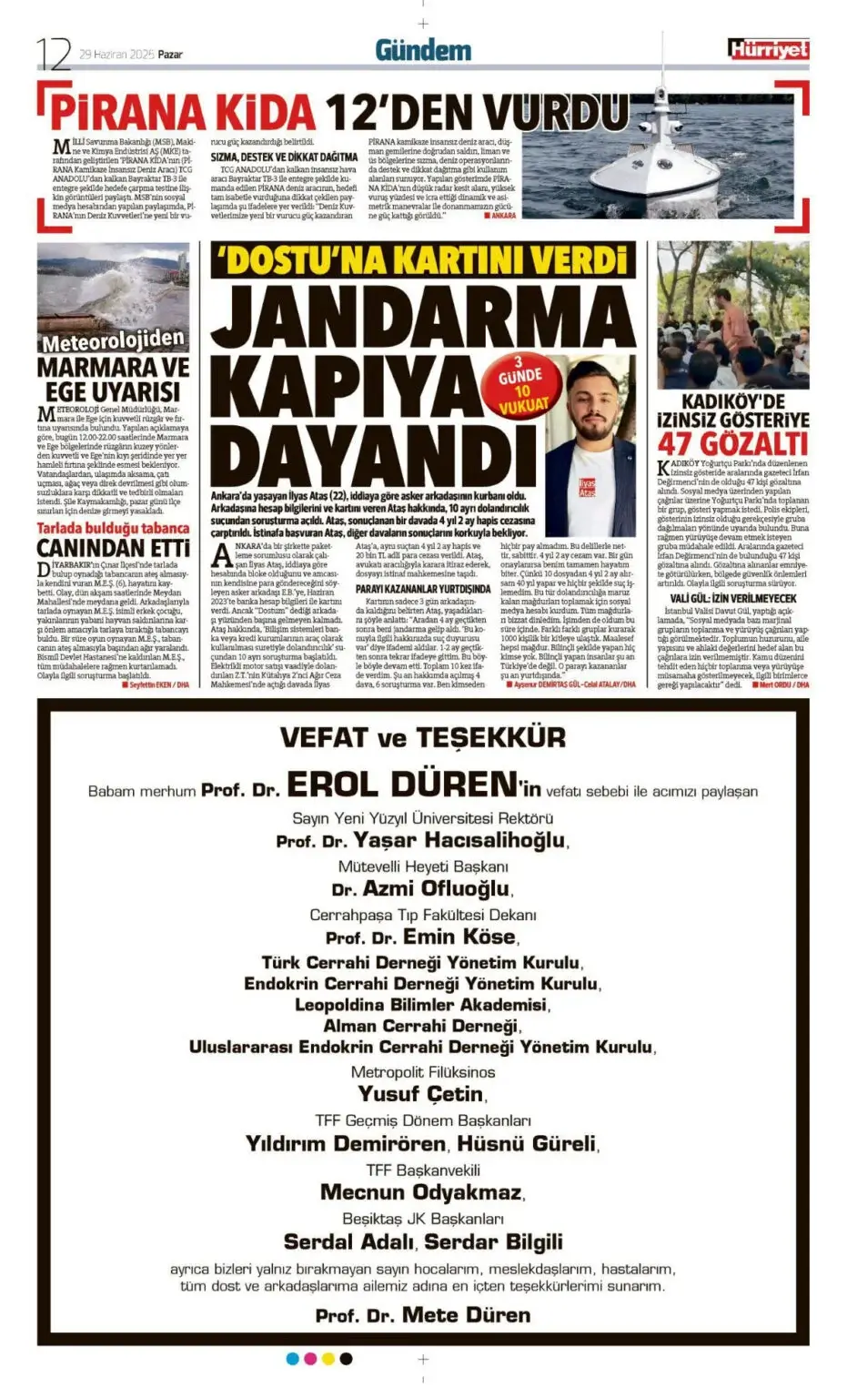 29 Haziran İlanları