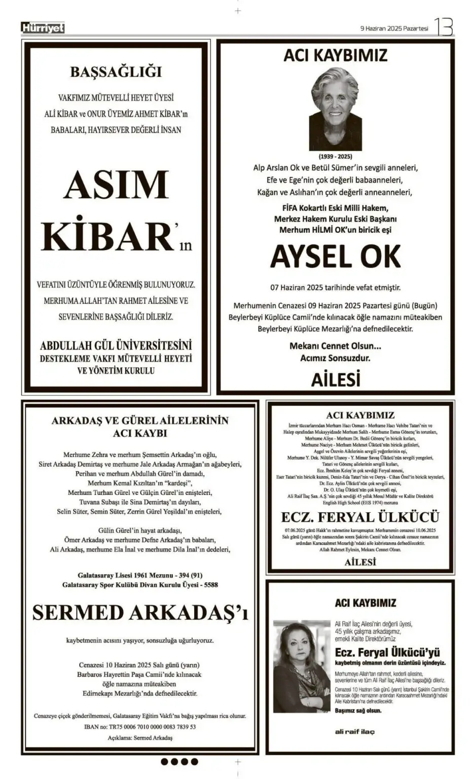 9 Haziran İlanları