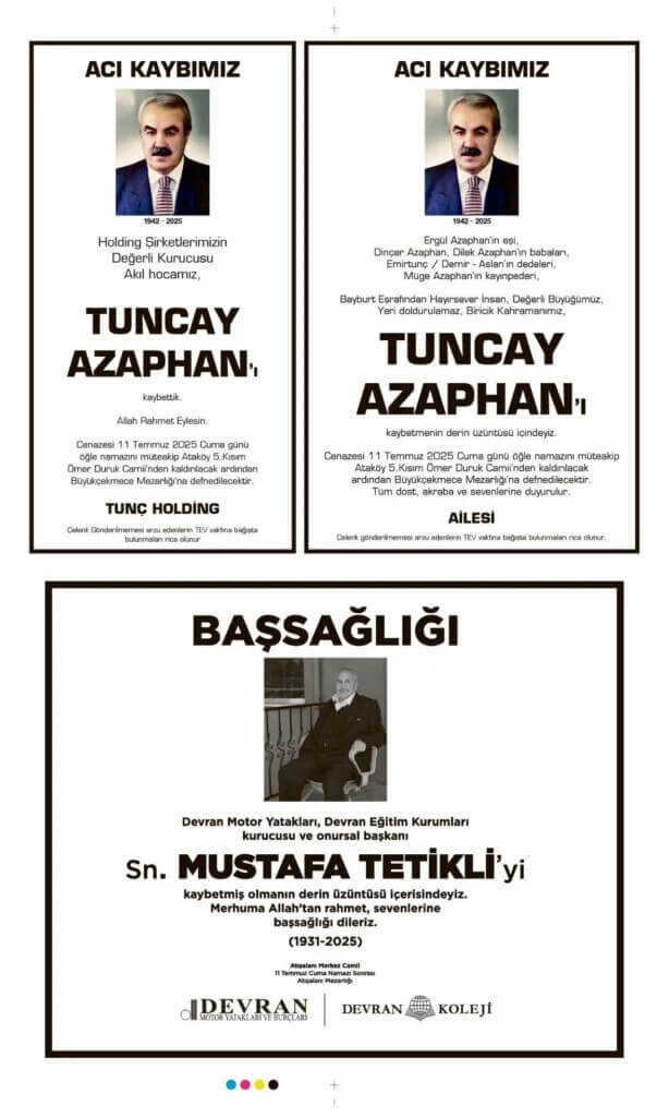 11 Temmuz İlanları