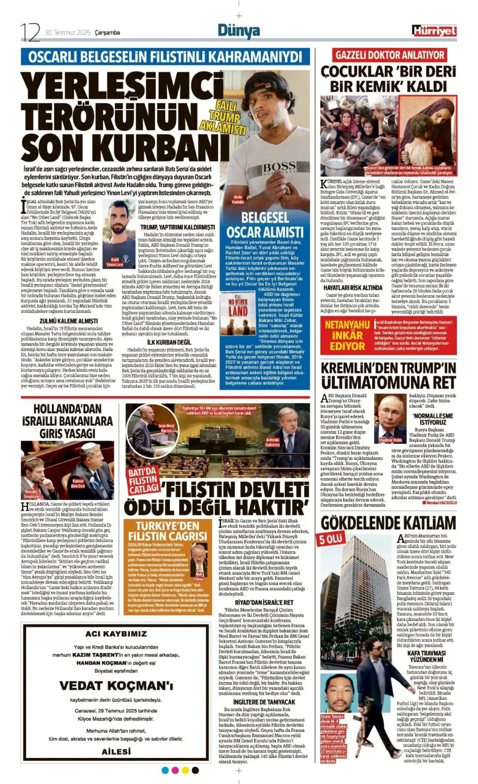 30 Temmuz İlanları 2