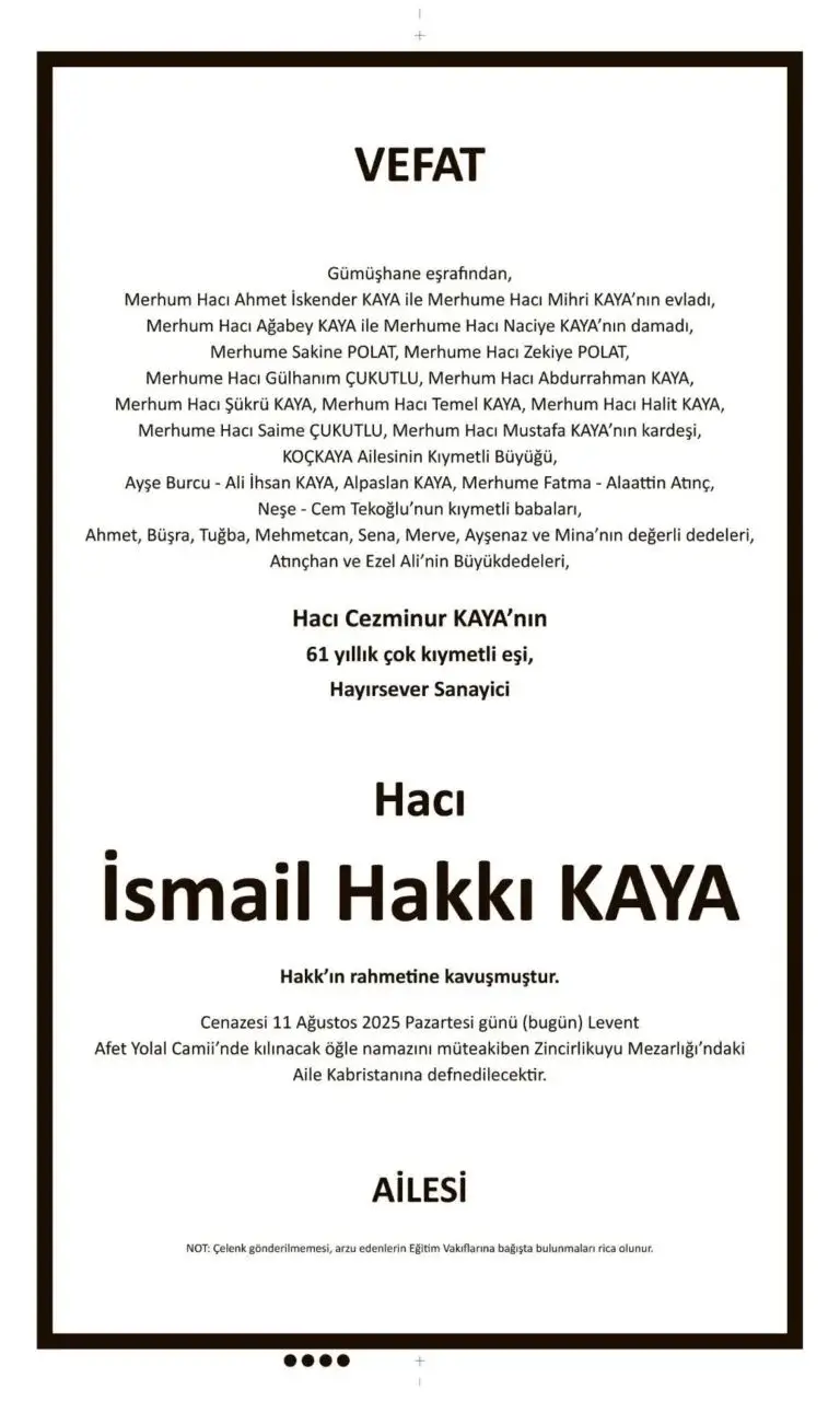 11 Ağustos İlanları 2