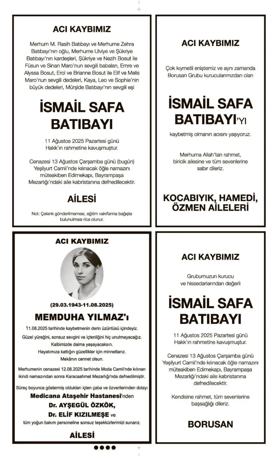 13 Ağustos İlanları 3
