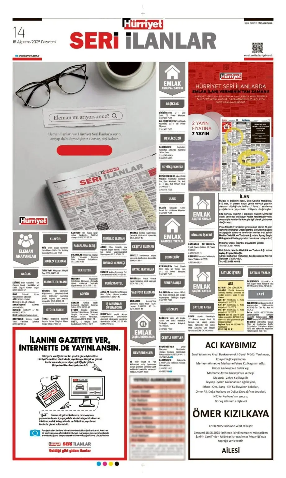 18 Ağustos İlanları 2