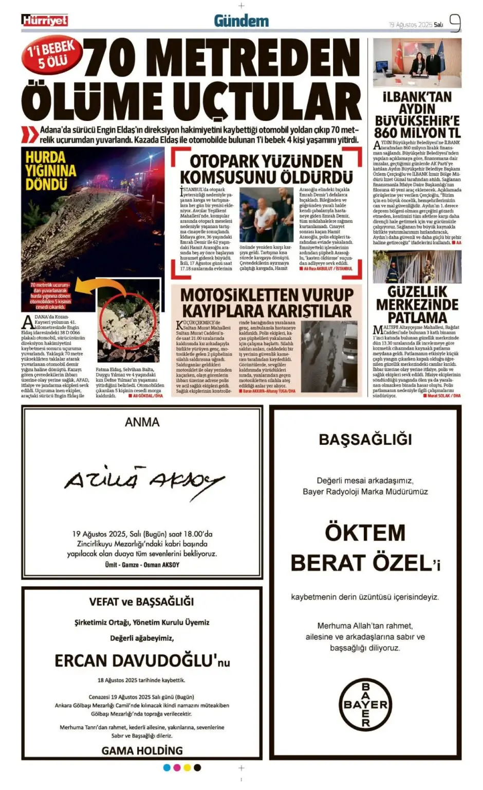 19 Ağustos İlanları