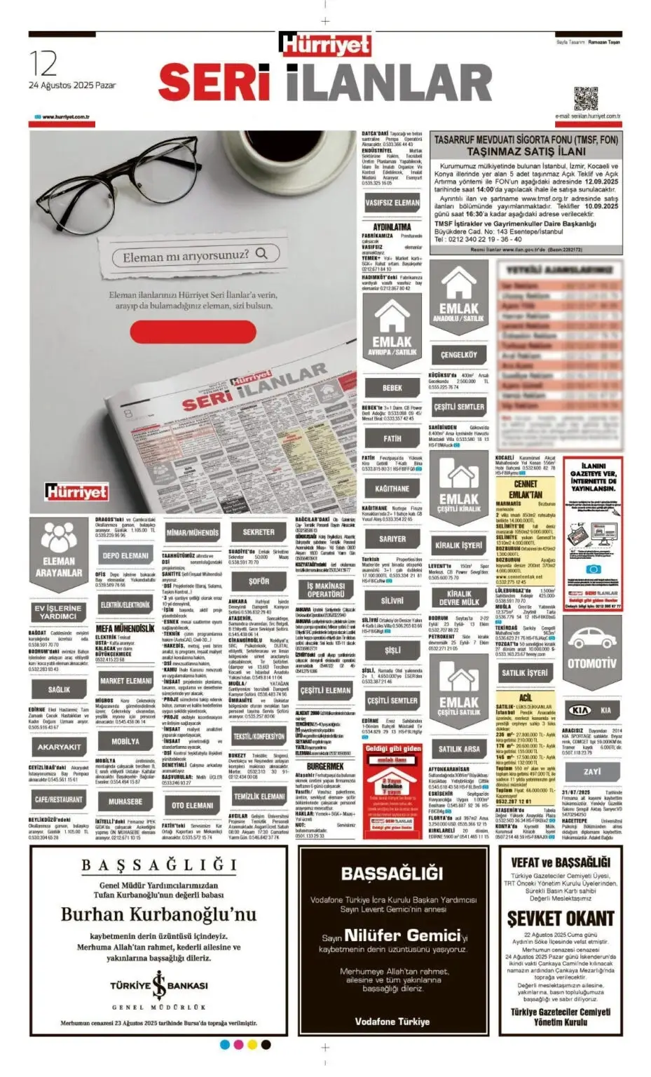 24 Ağustos İlanları