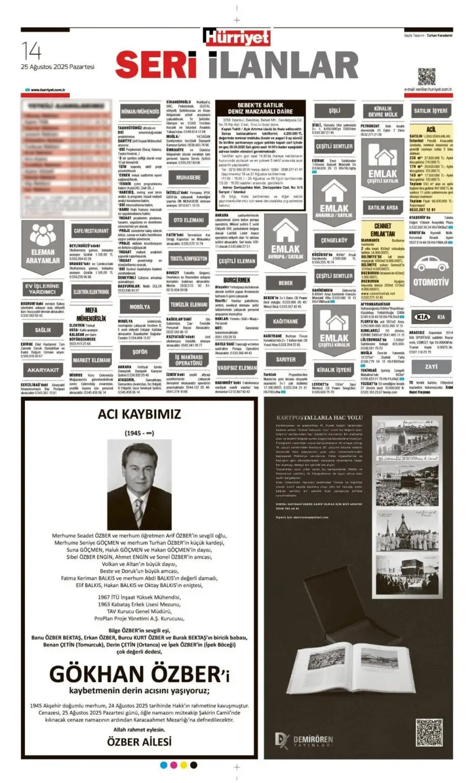 25 Ağustos İlanları