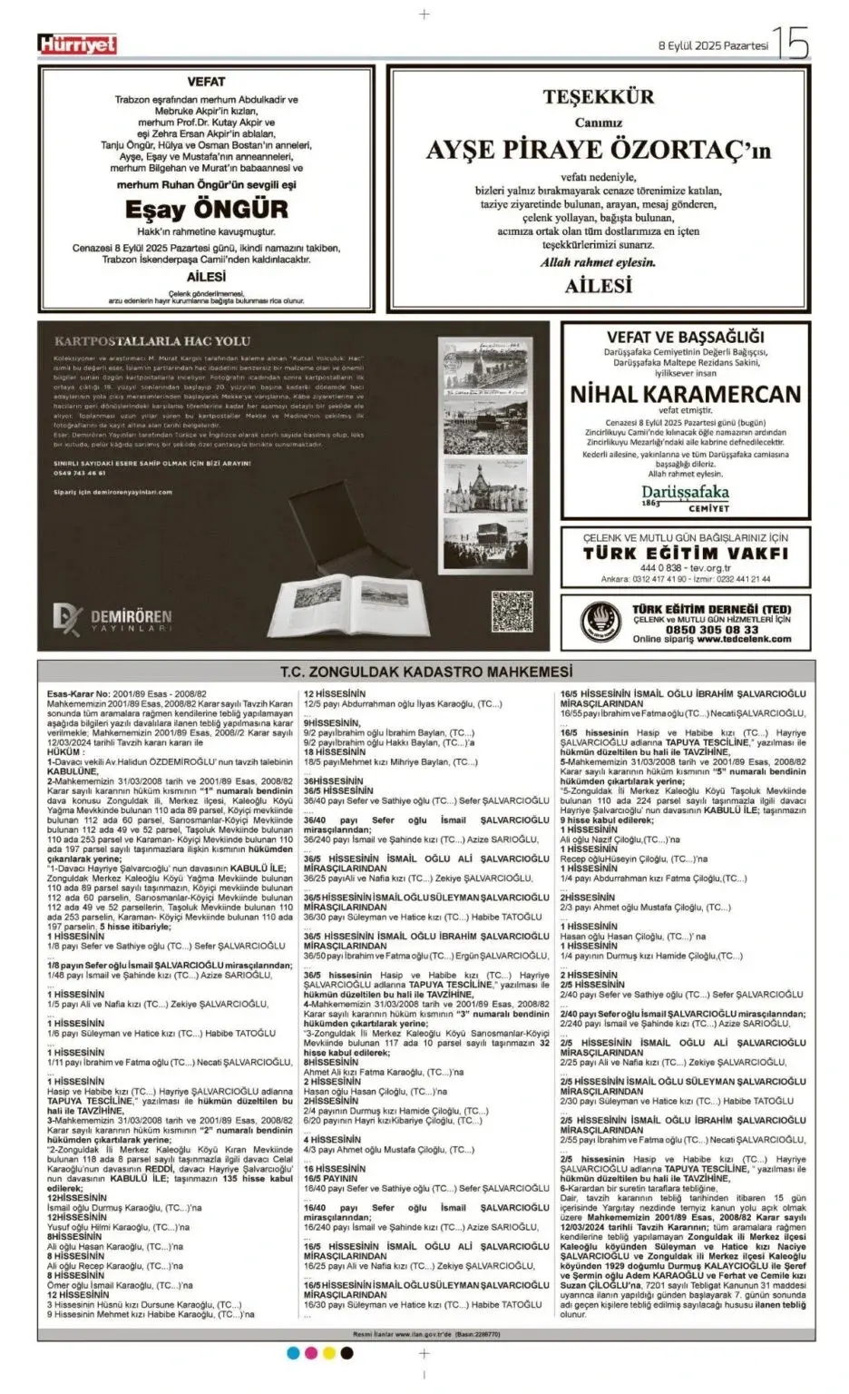 8 Eylül İlanları
