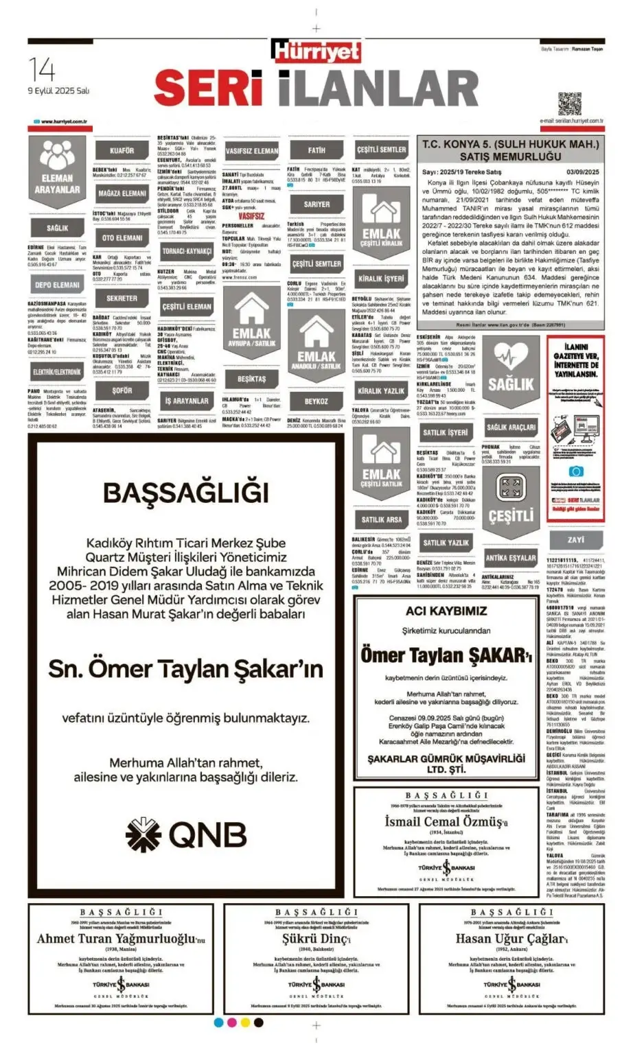 9 Eylül İlanları 2