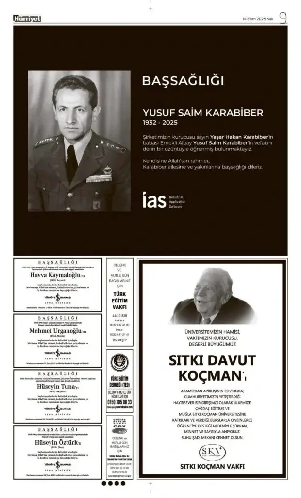 Hürriyet 14 Ekim İlanları