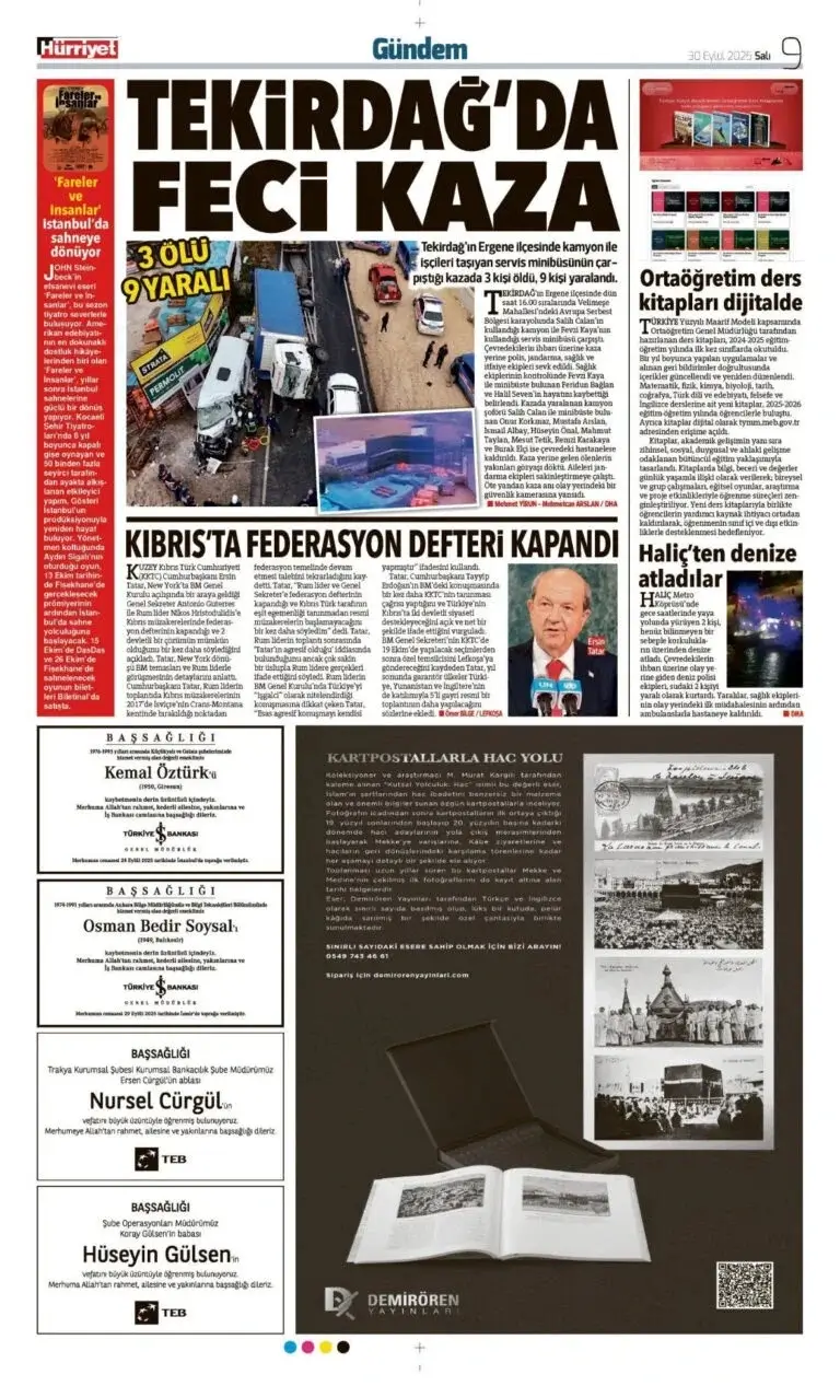 30 Eylül İlanları