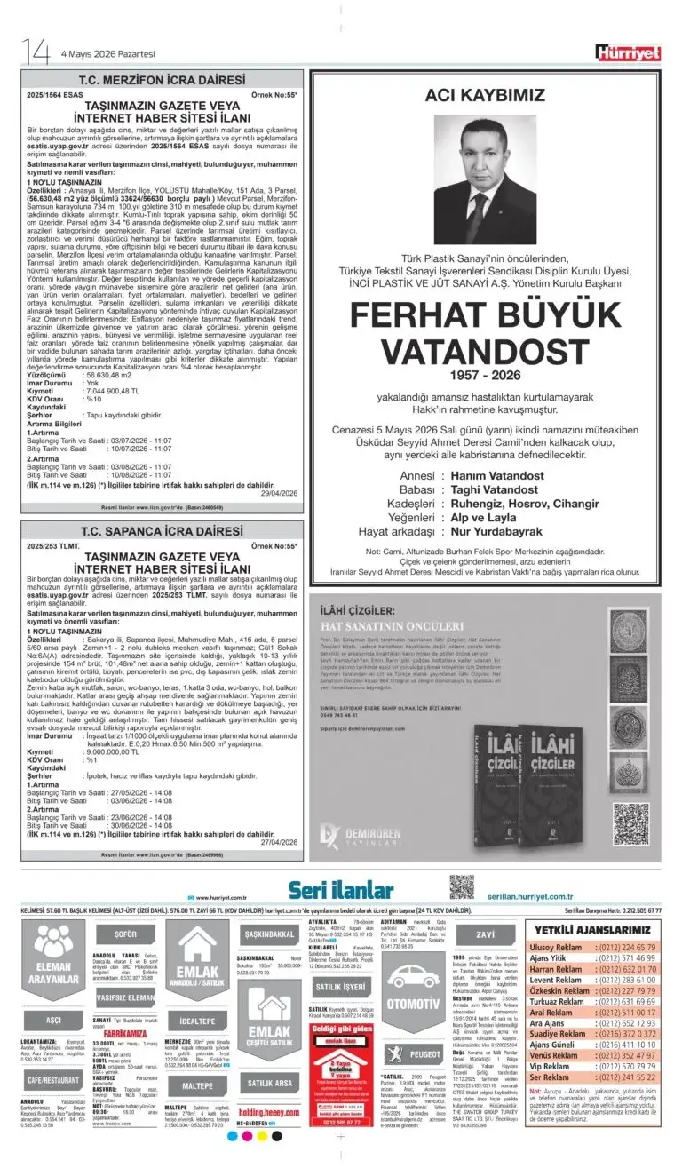 Hürriyet 4 Mayıs 2026